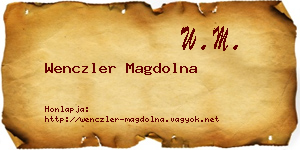 Wenczler Magdolna névjegykártya
